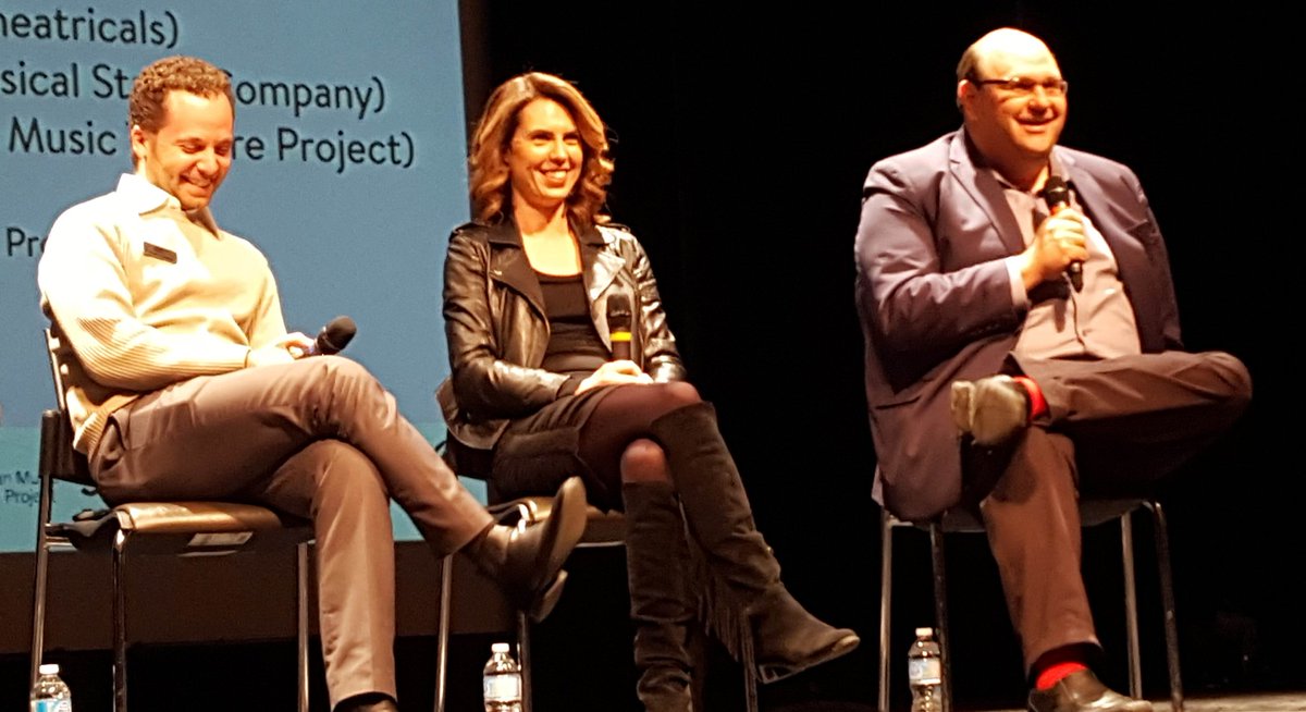FestivalReviews's tweet photo. Great dynamics and lots of laughs on the producers panel @mitchellmarcus Natalie Bartello @mrubinoff #how2succeedinmt #musicaltheatre #theato https://t.co/xfG3lbE44n