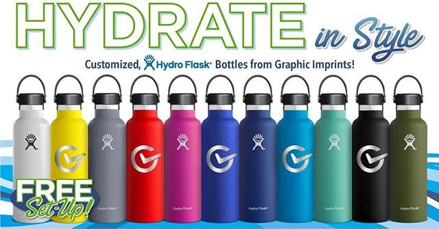 GImprints's tweet photo. Got thirst? These colorful, durable Hydro Flasks® have your name written all over them. Your brand has never been hotter. (Or cooler.)
@hydroflask
#promoitems #employeeawards #teamawards #badges #vinyltransfers #tradeshowitems #eventmarketing #golftourn… https://t.co/BS2YHXyXxQ https://t.co/GtxMCqtKFc