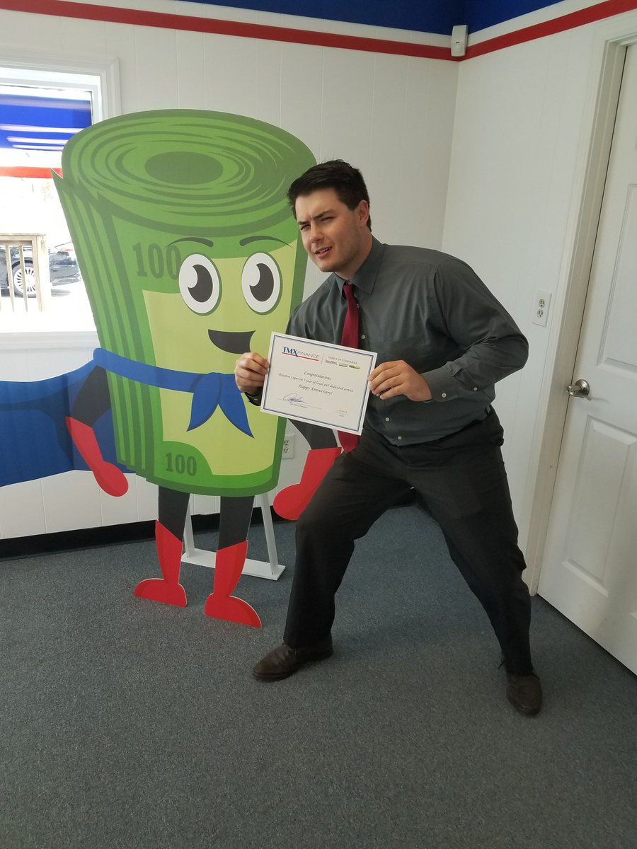 Braxton Loper excited about his 1 year Anniversary!!!! Congratulations Braxton!!!!