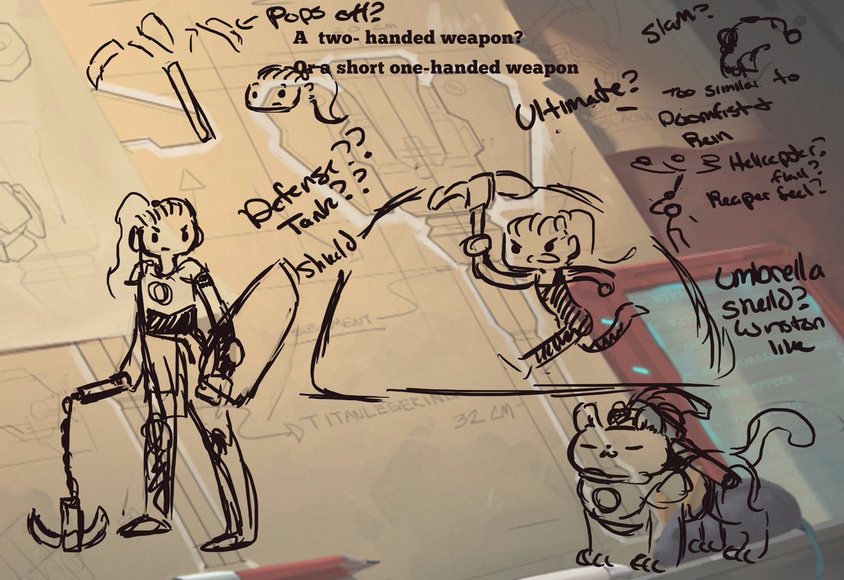 Reira_Haley's tweet photo. So this is a first to get into the #Overwatch Hero Teasers this much. Had a blast speculating and trying to come up ideas of who (possibly brigitte) or what they can do.
What do other people think?
#slaga https://t.co/eJPbbtUON3