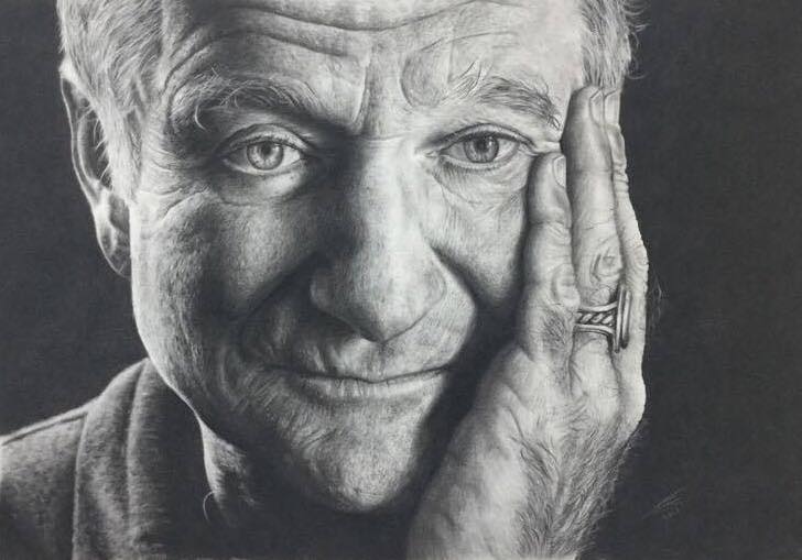 jonarton's tweet photo. #RobinWilliams charcoal pencil #drawing.
#art #comedy https://t.co/vK3Gr7jcv7
