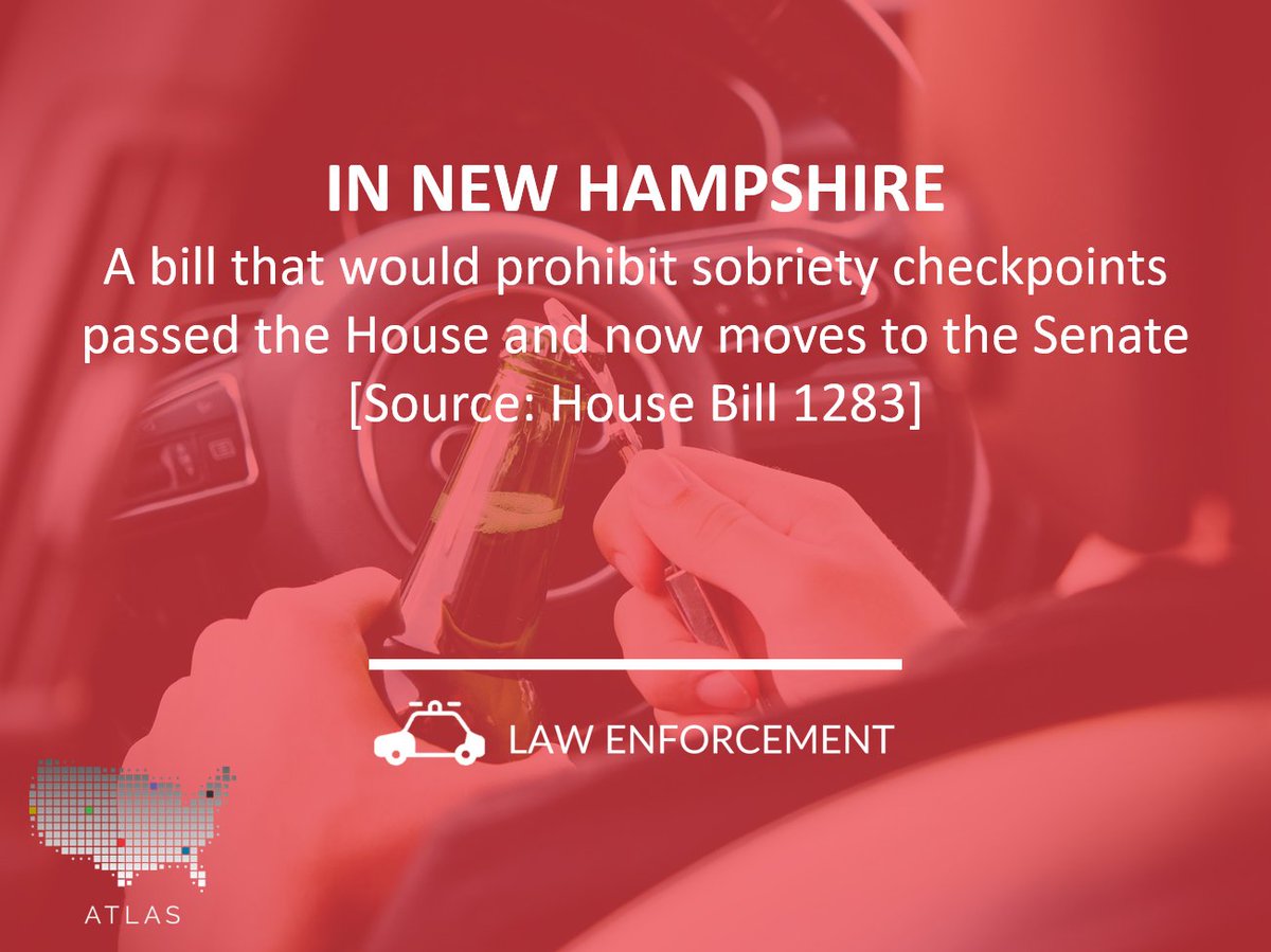 UsCrypto86's tweet image. A #NewHampshire bill [HB1283] that would prohibit #SobrietyCheckpoints passed the House

News Story: newhampshire.com/state-governme…