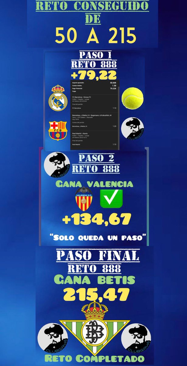 Juangayasalom's tweet photo. 👉 Reto conseguido

📲 De 50€ a 215€

😀 Tremendamente FELIZ de poder recobrar el objetivo de los retos como hacia antaño.

🔊 https://t.co/8RCmy7Jwfu https://t.co/SqDy3unn4J