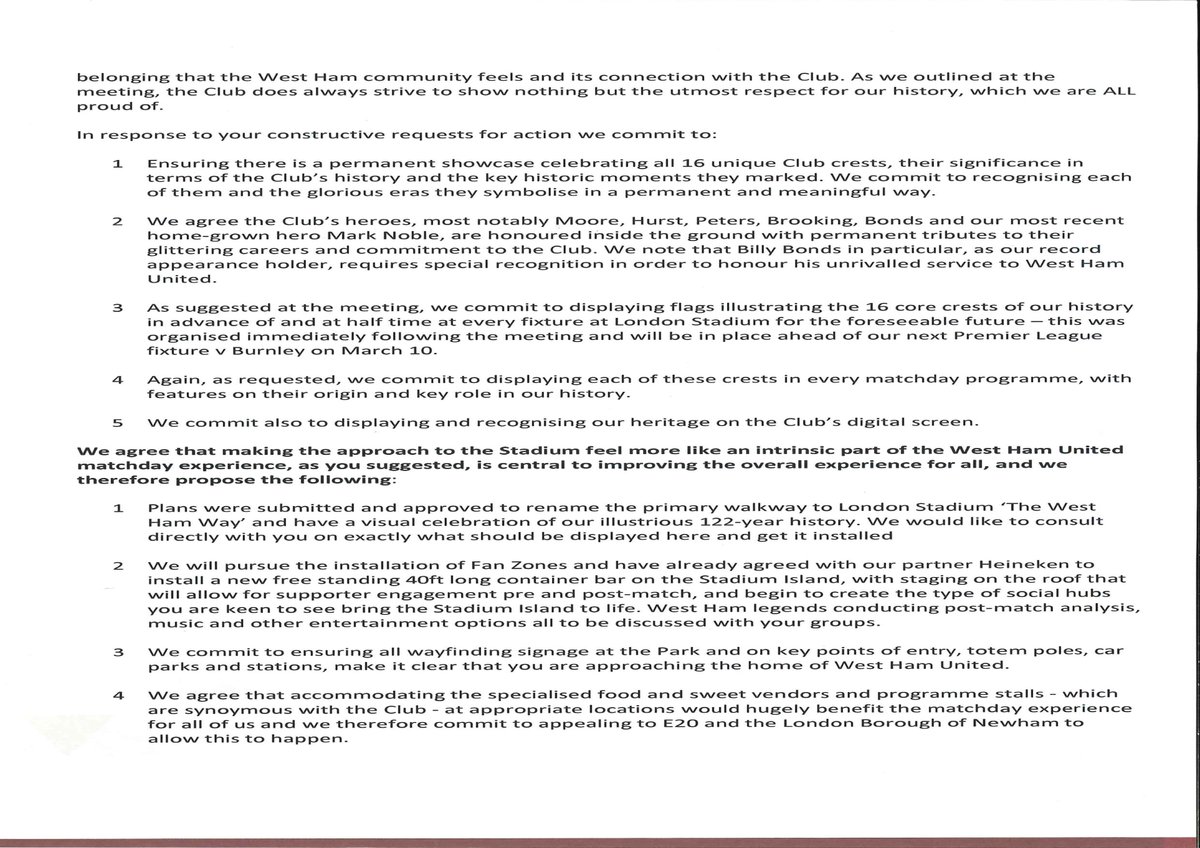 whust_whufc's tweet image. This is a open letter from Karren Brady to West Ham Groups United.

We’ve all met tonight, had a look and we want your opinion.

The march on the 10th is still on, more details to follow. (Thread)