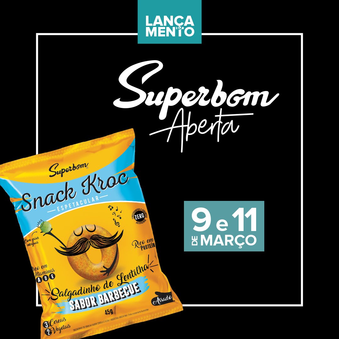 superbomBR's tweet photo. Estamos aqui só pra não te deixar esquecer que dias 9 e 11 de março você vai poder conferir nossos últimos lançamentos! ✅Confirme sua presença! #superbomaberta #comidasaudavel #sp https://t.co/FRN32IHAKi