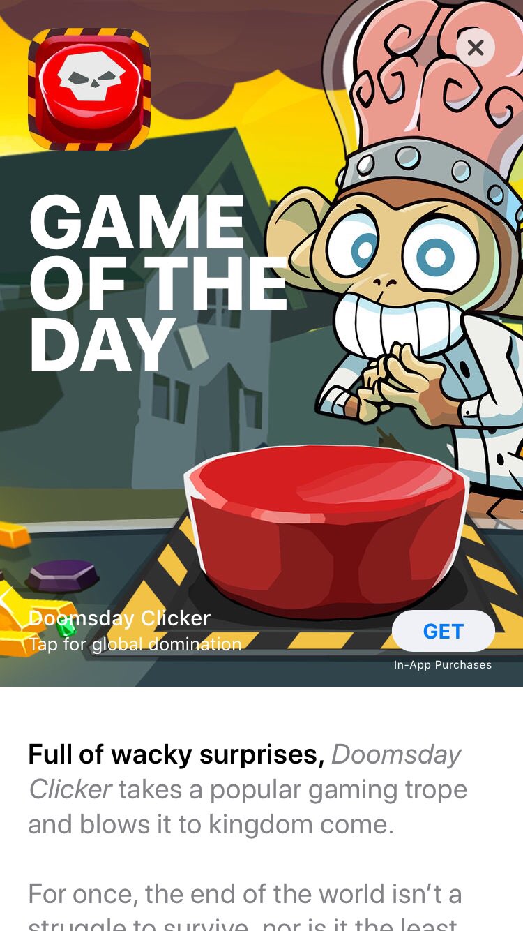 ryan langley on twitter so cool doomsday clicker is a game of the