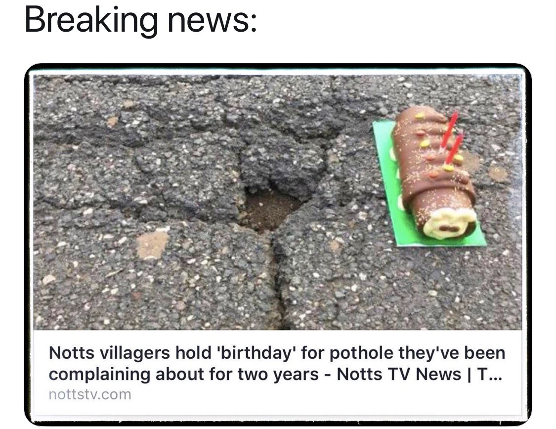 HefinR's tweet photo. We could do this around #Llandrinio and #FourCrosses but we’d need a lot more candles @PowysCC @powyshighways @CountyTimes #Powys #potholes @lucy https://t.co/jQrDvWlox8