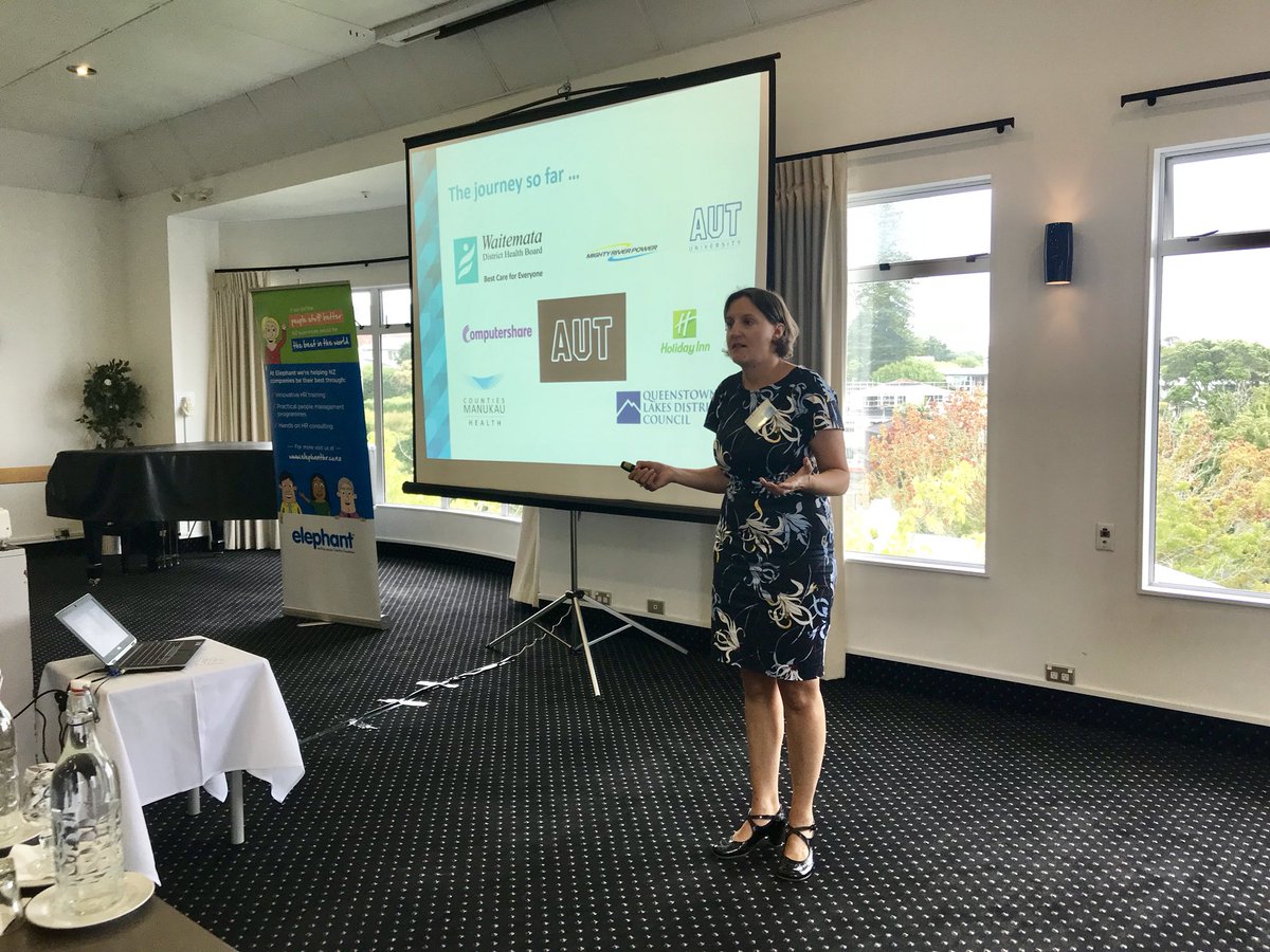 Beth Bundy from AUT sharing professions that can teach you a lot &amp; which are horrible to be in  #hraconf18