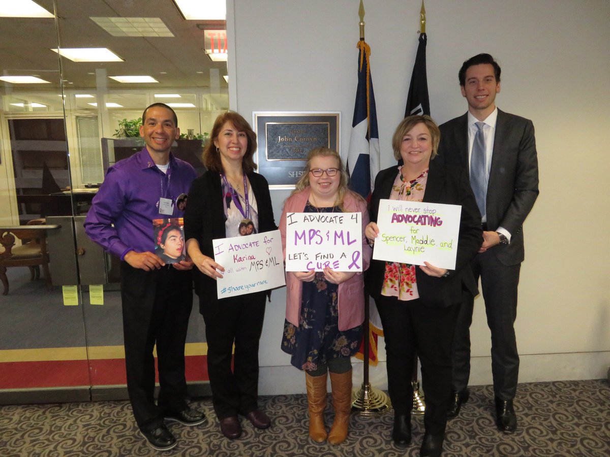 Thank you <a href="/JohnCornyn/">Senator John Cornyn</a> and Stephen Reynolds for a great meeting with <a href="/MPSSociety/">National MPS Society</a> . #RareDiseaseDay  #mpssociety  2018