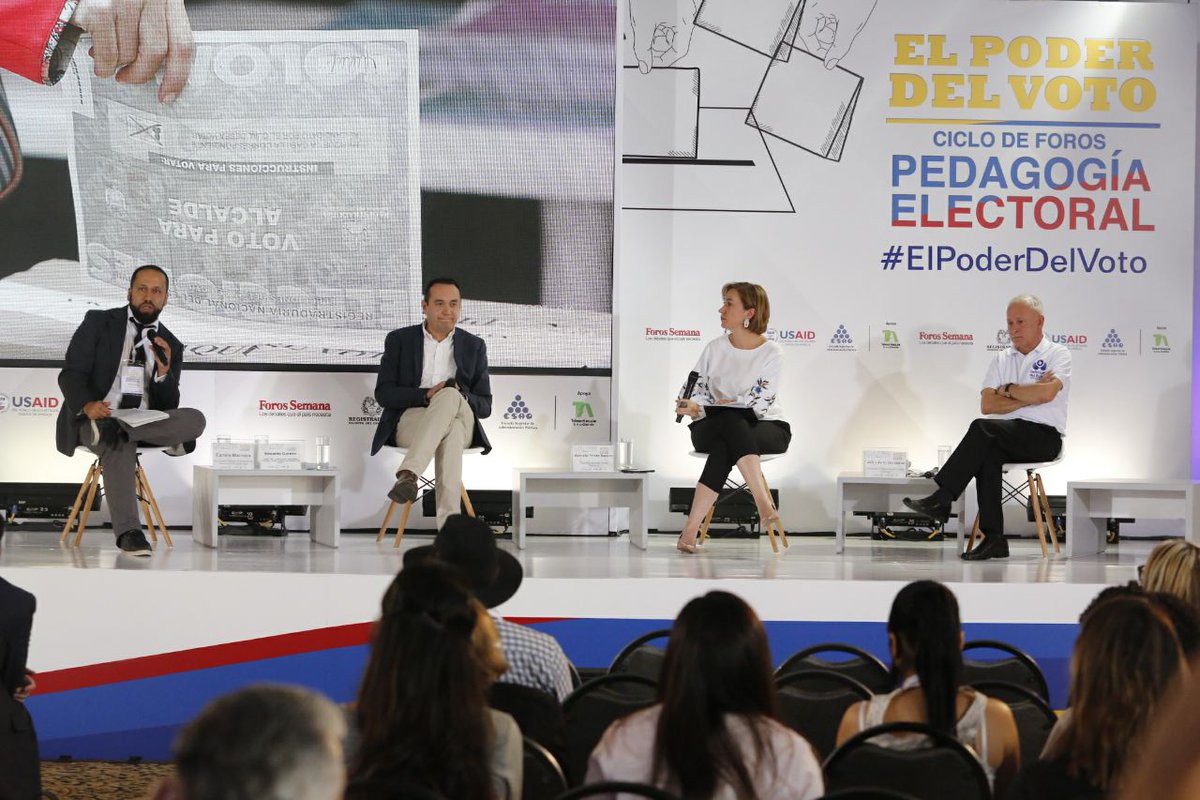 eduardogarzont's tweet image. En directo por @Teleantioquia en @ForosSemana Agradecemos a @USAID_Colombia por su apoyo en la articulación institucional llevado en @UrielColombia para la garantía del proceso electoral transparente a través​ de la denuncia ciudadana #ElPoderDelVoto #GarantíasElectorales