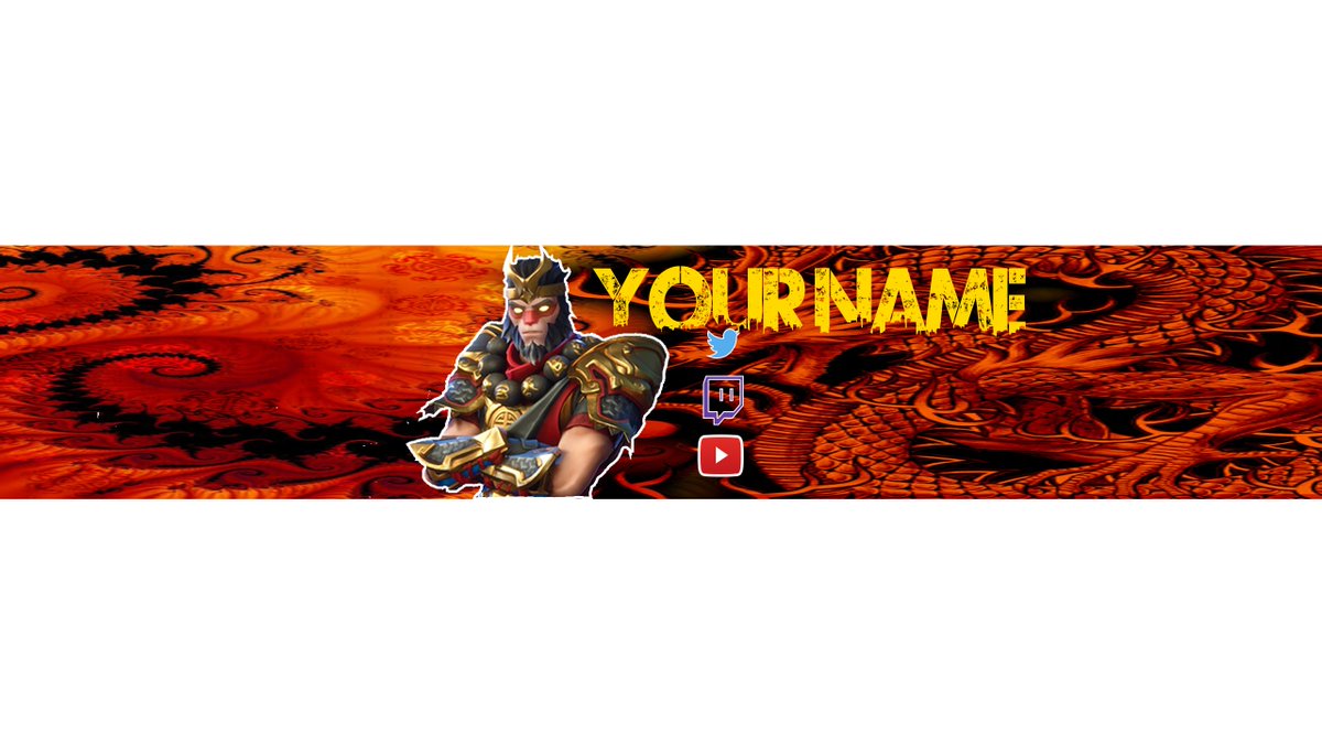 RenSZNediting's tweet photo. Example of Wukong Banner and Avi for Youtube/ Twitch. DM me if you are interested. I as well take custom requests. #Fortnite https://t.co/khh0sZBgva