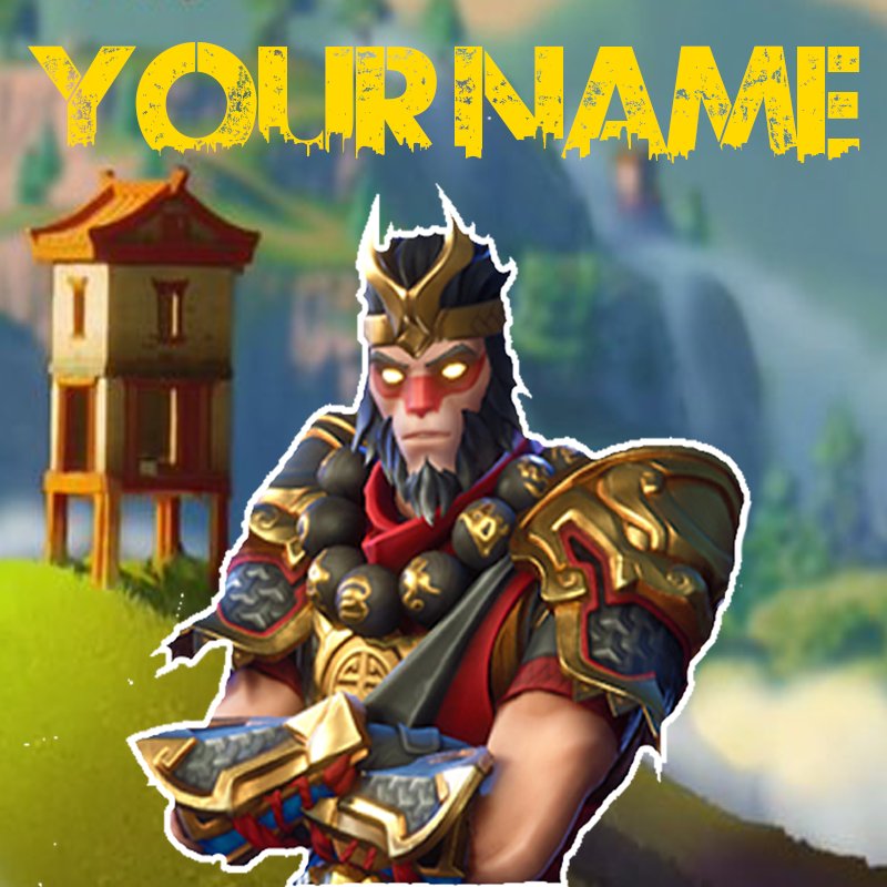 RenSZNediting's tweet photo. Example of Wukong Banner and Avi for Youtube/ Twitch. DM me if you are interested. I as well take custom requests. #Fortnite https://t.co/khh0sZBgva