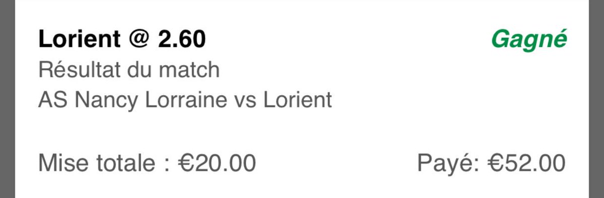 StokeBetting's tweet photo. 💸 #Pronostic du jour 💸

⚽️ #Ligue2 : 
Lorient ✅

Cote total : 2,60✅

Mise : 4% 

❤️&amp; ♻️ Pour soutenir la page !

#TeamParieur #ParionsSport https://t.co/aQ2fAJ1EBd