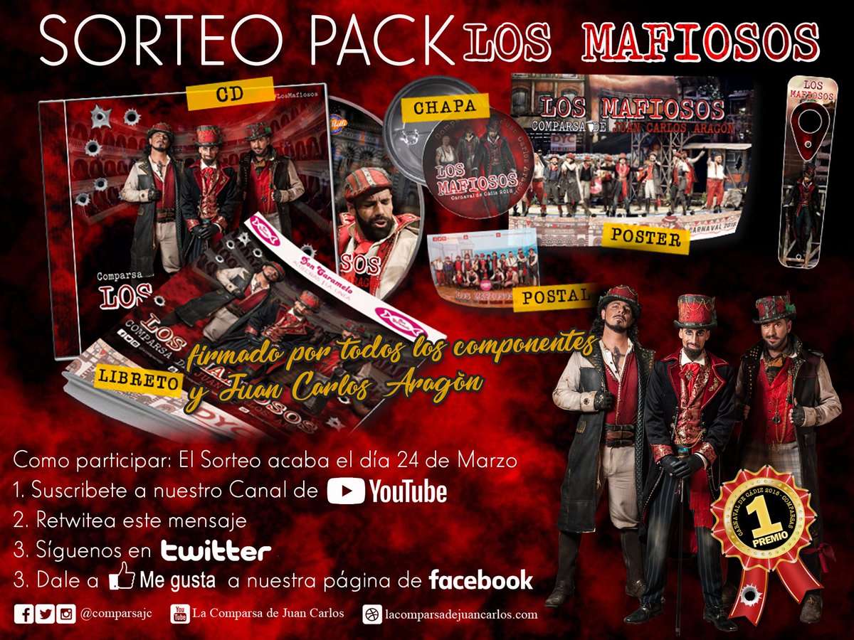 SORTEO | Pack #LosMafiosos de <a href="/CAPITANVENEN0/">JUAN CARLOS ARAGÓN</a>