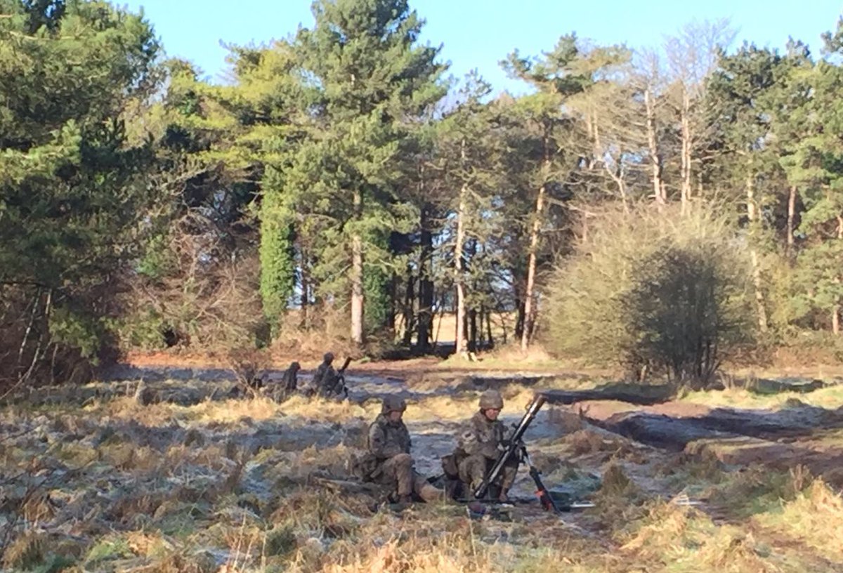3_rifles's tweet image. The Mortar Cadre are on their final exercise on Salisbury Plain. Completing the Cadre will qualify a new generation of Riflemen to operate the mortar on Operations #SwiftandBold #FireforEffect
