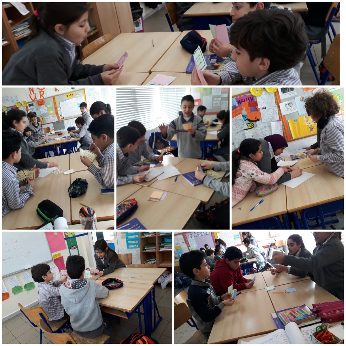 NElakhdar's tweet photo. Grade 5 students enjoyed playing with #decimalnumbers #playingcards @DawhaHighSchool https://t.co/d4UKqulg4J