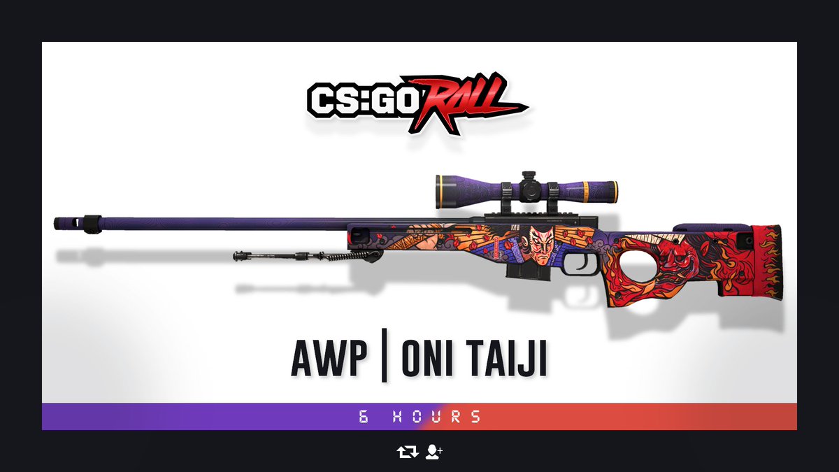 CSGORoll's tweet image. AWP | Oni Taiji MW - GIVEAWAY

- Retweet &amp;amp; Follow
- Tag a Friend
- Play Free Spin csgoroll.com/freespin

Good Luck!
