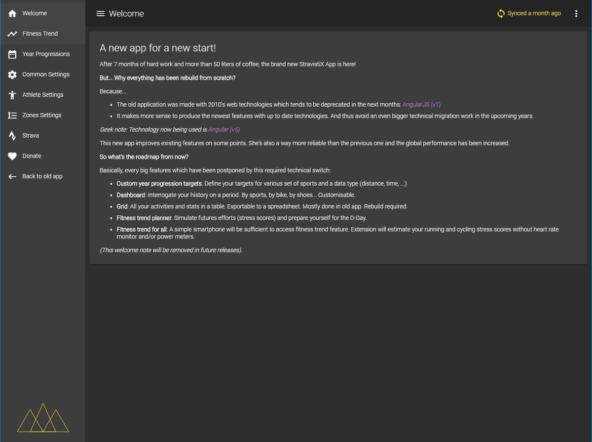 ✨NEW #stravistix v6 is now out: A brand NEW APP for a new start 🚀! App has been completely remade from scratch. Why?! Read explanation on the third picture 😉. Get this #strava plugin @ thomaschampagne.github.io/stravistix/. RT appreciated 😊#running #cycling