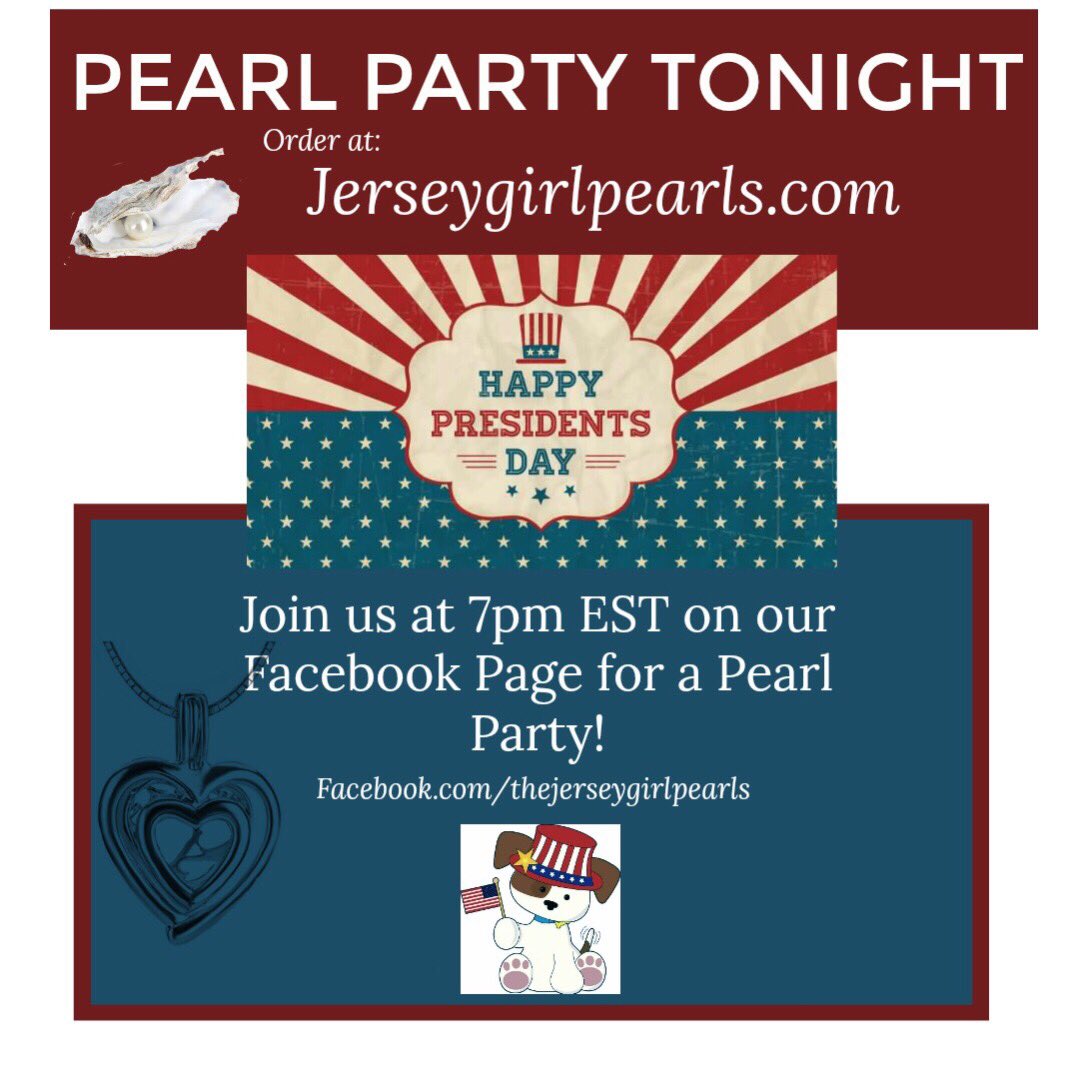 Join us for a Live Pearl Party Tonight on our Facebook page! Hope to see you there! #pearlparty #pearls #pearljewelry #FacebookLive