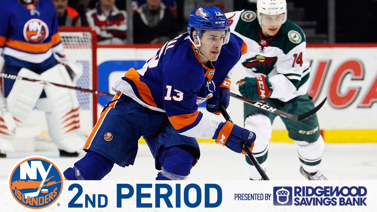 Second period is underway!   #Isles and Wild tied 1-1. Stream on MSG Go: msggo.com/teams/9 https://t.co/MgmUhAwZKc
