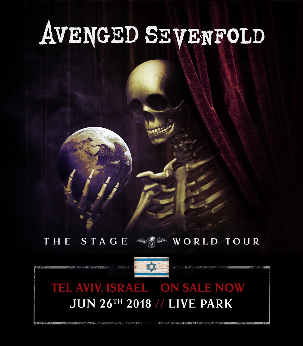 Avenged Sevenfold on Twitter "Tickets for our show in Tel Aviv, Israel