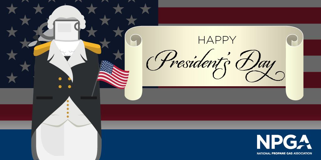 NPGAPropane's tweet photo. Happy birthday to POTUS #1, George Washington! How will you celebrate this #PresidentsDay? https://t.co/ha6mslXcNs