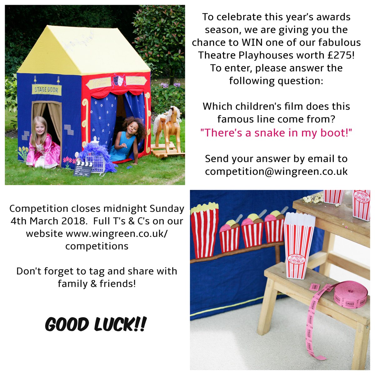 WinGreenKids's tweet photo. 💚 COMPETITION TIME!! 💚 .... Good Luck Everyone 🐰 #mywingreen #CompetitionTime #Competition #win #littleperformer #goodluck #theatre #showtime #gottobeinittowinit https://t.co/MKQUmLqNYM