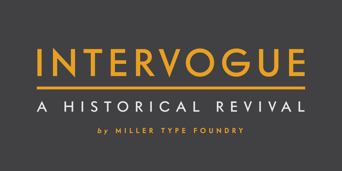 Miller Type Foundry tweet media