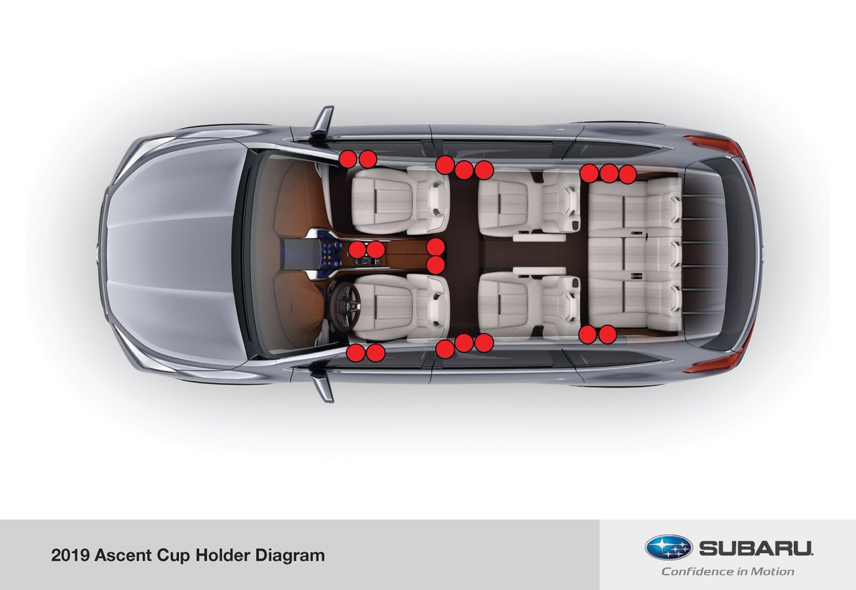 subaru_usa's tweet photo. Cup holders? 19. Rest stops? 20. #SubaruAscent https://t.co/BxOC74WQAr