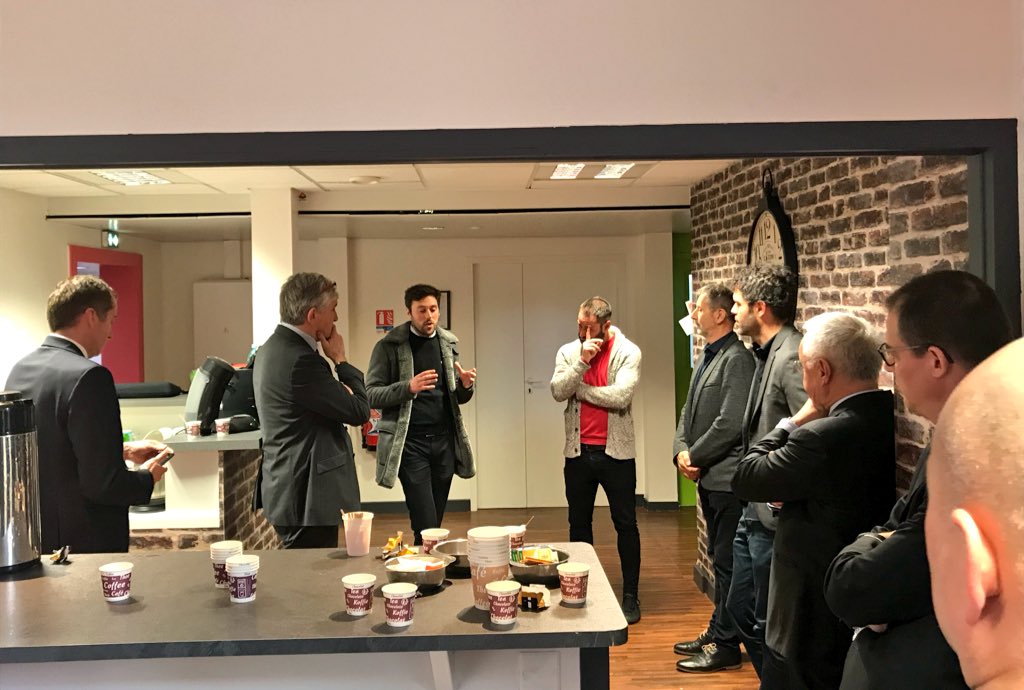 Helioparc's tweet photo. Retour sur la visite d’Hélioparc avec nos partenaires et la rencontre avec des startups à l’Atelier Numérique. #Pau #innovation https://t.co/zRQAW8BrdI