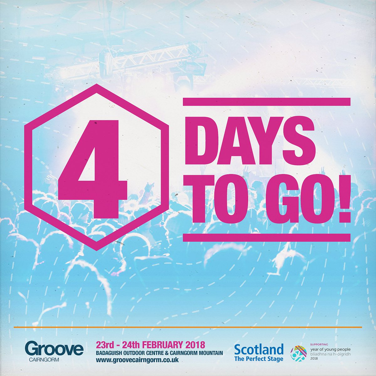 The countdown is on!

This weekend we will be partying with world class acts <a href="/example/">example</a> &amp; DJ Wire, <a href="/2ManyDJs/">2manydjs</a>, <a href="/OfficialHuey/">Huey</a>, <a href="/NormanJayMBE/">Norman Jay MBE</a> &amp; much more.... 

Acoustic acts and DJs will also be playing up @CairngormMtn 

Get you tickets NOW: bit.ly/2AFzMZU