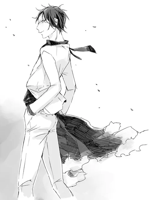 黒シャツ白スーツ臨也くん… 