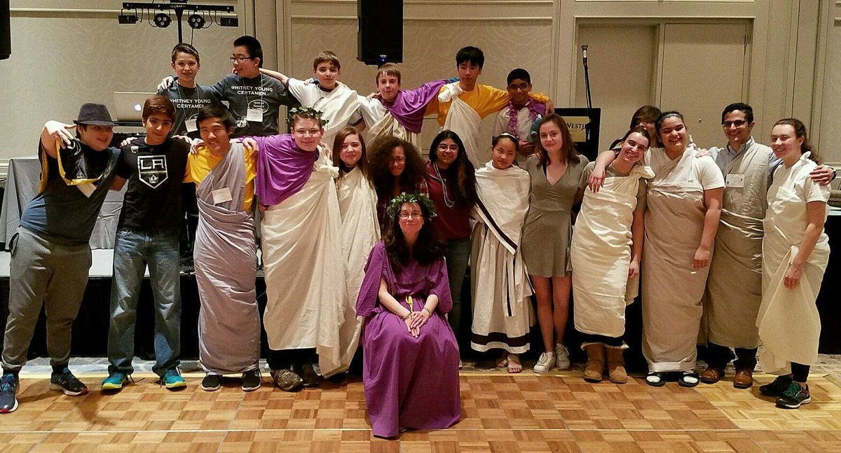 decaturlatin's tweet photo. 3 more days until #DJCL goes to #IJCL2018! 🎉🎉🎉 In the meantime, a few memories from #IJCL2017: #IJCL #decaturclassicalalumni sharing the #JCLove 🐬💜🐬 https://t.co/sM5QSRtiam