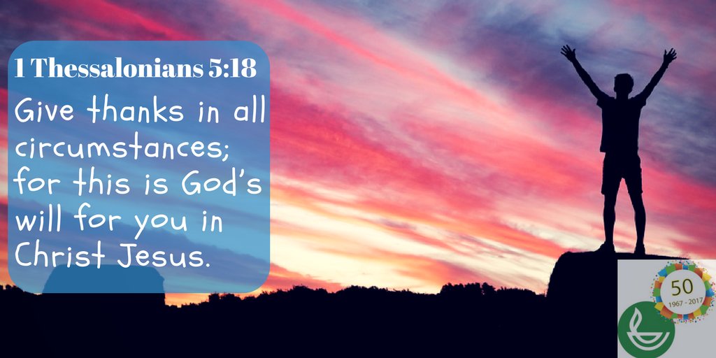 su_kenya's tweet photo. #GoodMorningVerse:
1 Thessalonians 5:18 (NIV)
Give thanks in all circumstances; for this is God’s will for you in Christ Jesus.
#ScriptureUnionKEAt50 https://t.co/AOfkmHSvVa