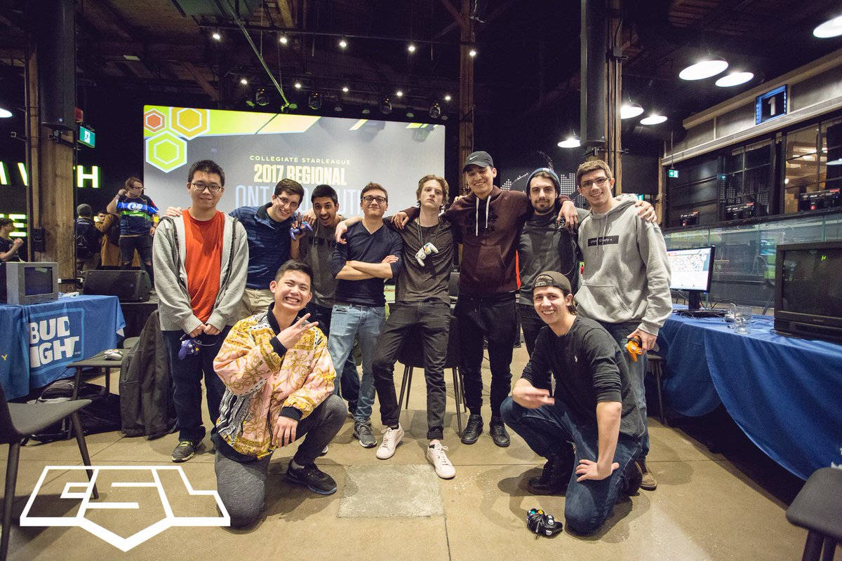 playvs_college's tweet photo. Proudly repping the North, @UWaterloo &amp; @YUSmash advance to the next round of @TheMeleeGames divisionals! https://t.co/Fi3pATdCnf