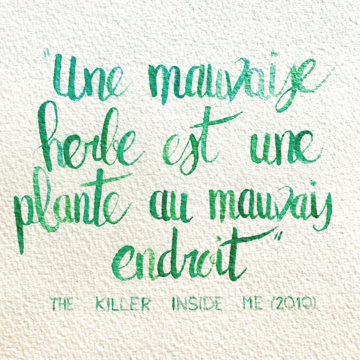 Vanessag Citation French Quote A Weed Is A Plant Out Of Place The Killer Inside Me 10 Cinephile Citation Quote Quoteoftheday Thekillerinsideme Michaelwinterbottom Johncurran Caseyaffleck Movie