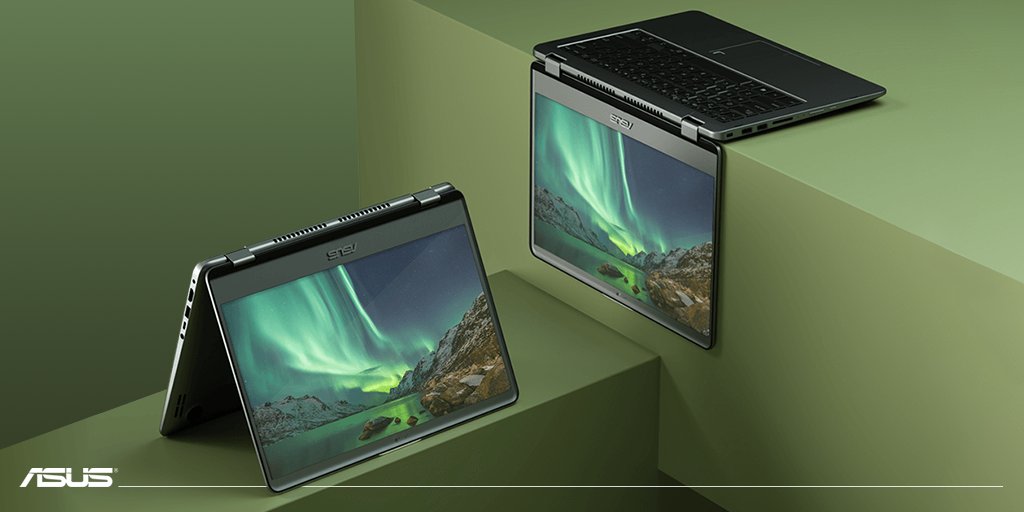 ASUS_PL's tweet photo. Oto 14-calowy ekran Full HD w obudowie przeciętnego, 13-calowego laptopa. Oto #ASUS #VivoBook #TP410 https://t.co/KL6iEK6JiT