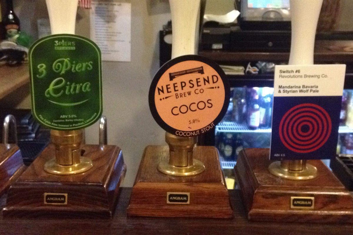 RobinPontefract's tweet photo. Today’s starting line up @tarn51brewing @GreatHeckBrew @NeepsendBrewCo @revolutionsbrew https://t.co/C1iIibrTmw