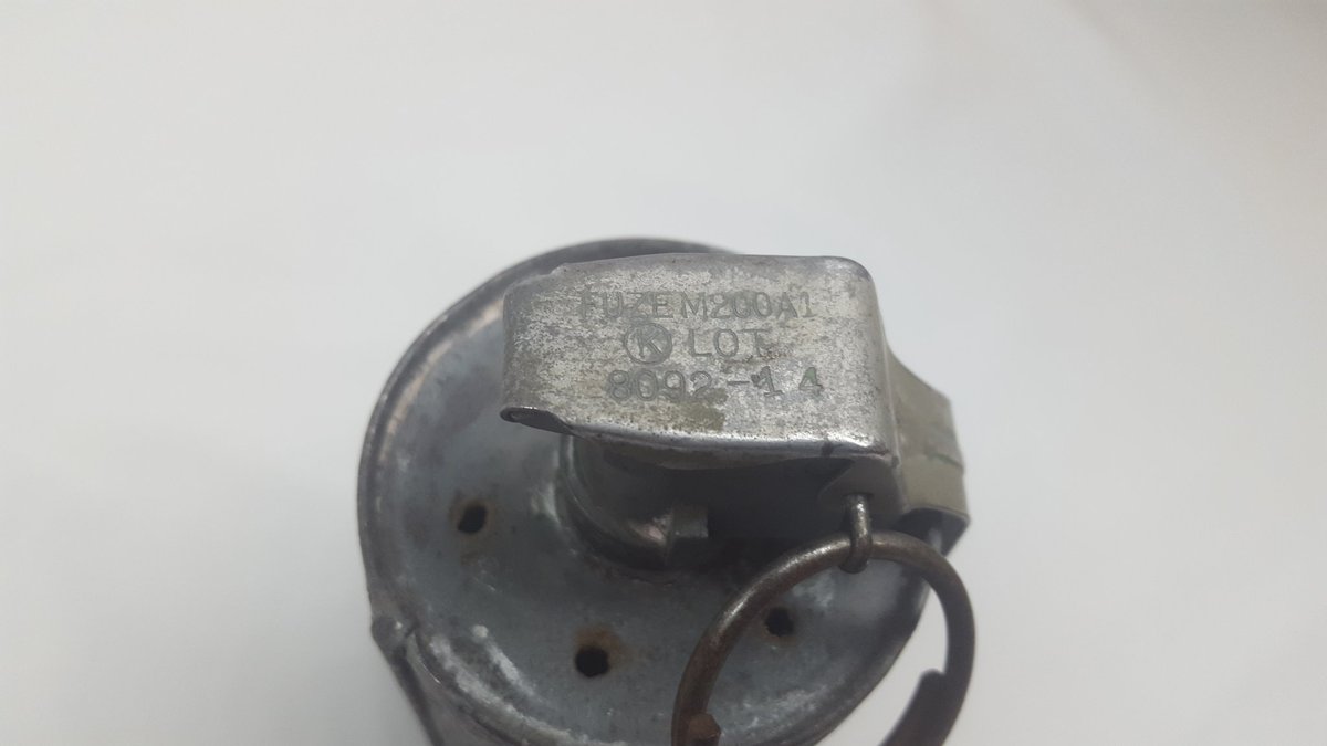 WW2_Collection_'s tweet image. Hard to find original WW2 M7 Tear gas grenade with original fuze.