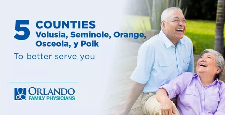 OFPFlorida's tweet photo. The largest bilingual medical group in central #Florida. Over 60 providers, 16 medical centers in 5 counties: #Volusia, #Seminole, #Orange, #Osceola and #Polk https://t.co/6VcNme1f56