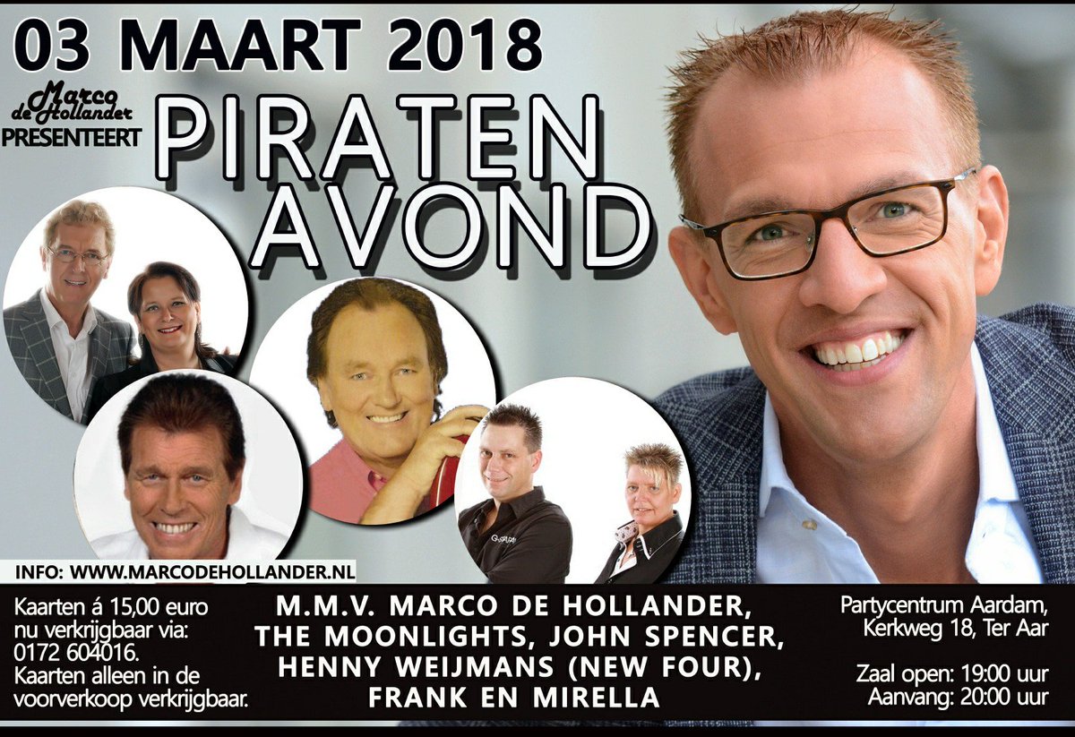 <a href="/MarcodHollander/">Marco de Hollander</a> organiseert Originele Piraten Artiesten Avond. tvoranjeshownieuws.nl/marco-de-holla….