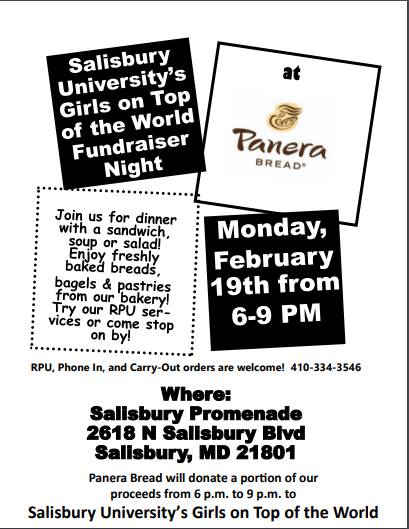 GOTsalisbury's tweet photo. Come out to Panera for dinner tonight to support GOT! See ya there 😊 https://t.co/gicraw1Y7v