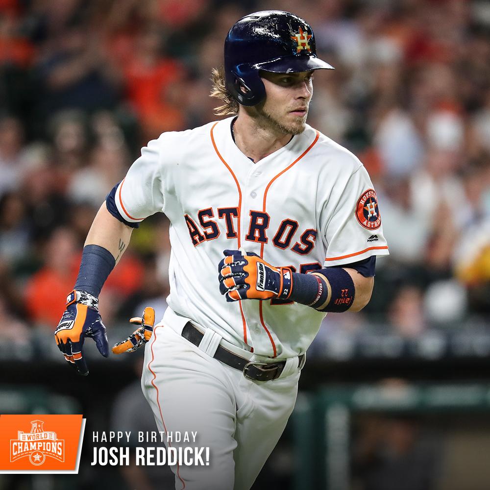 Happy birthday to #Astros outfielder, @RealJoshReddick! WOOOOO! https://t.co/wtLumR8230