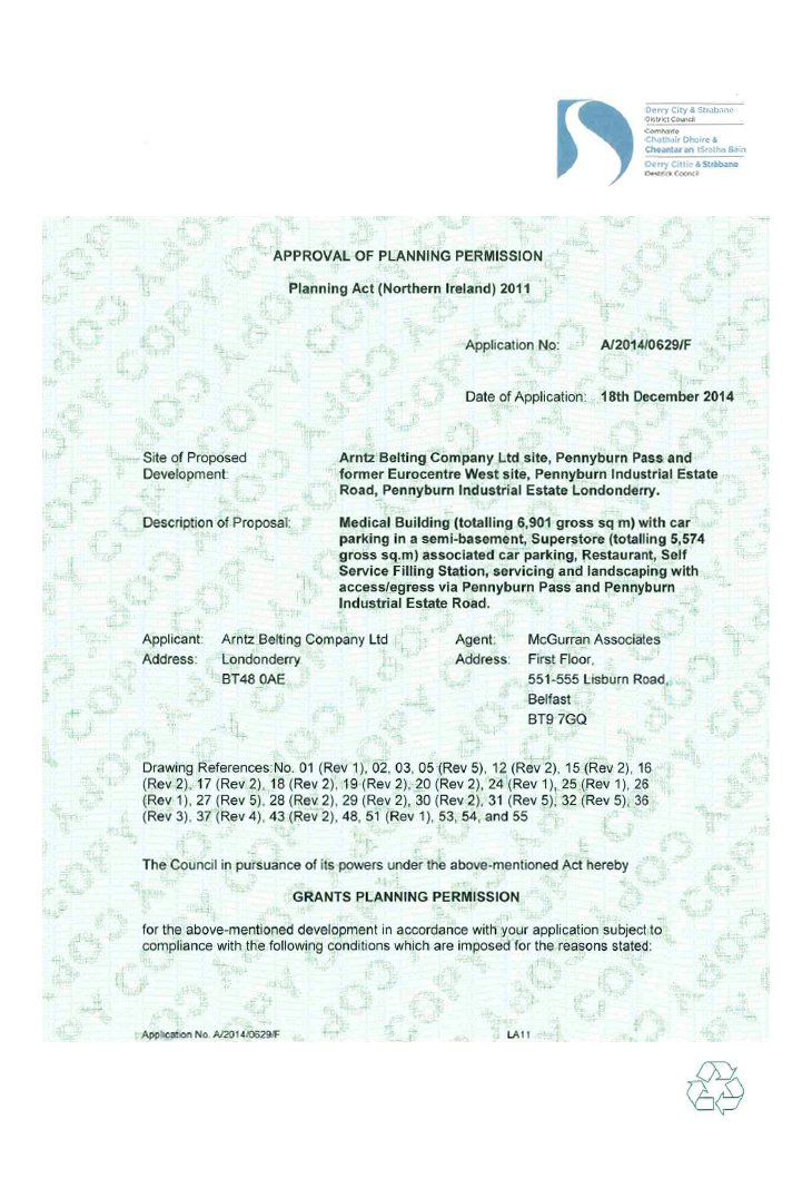 APPROVED! We've got the green form for our Medical Building in Derry - it's official now 🥂 If you have queries regarding planning for a project of any size, we can help you out! Book now for a 1 hour consultation for only £40 - all proceeds go to charity mcgurranassociates.co.uk/contact/
