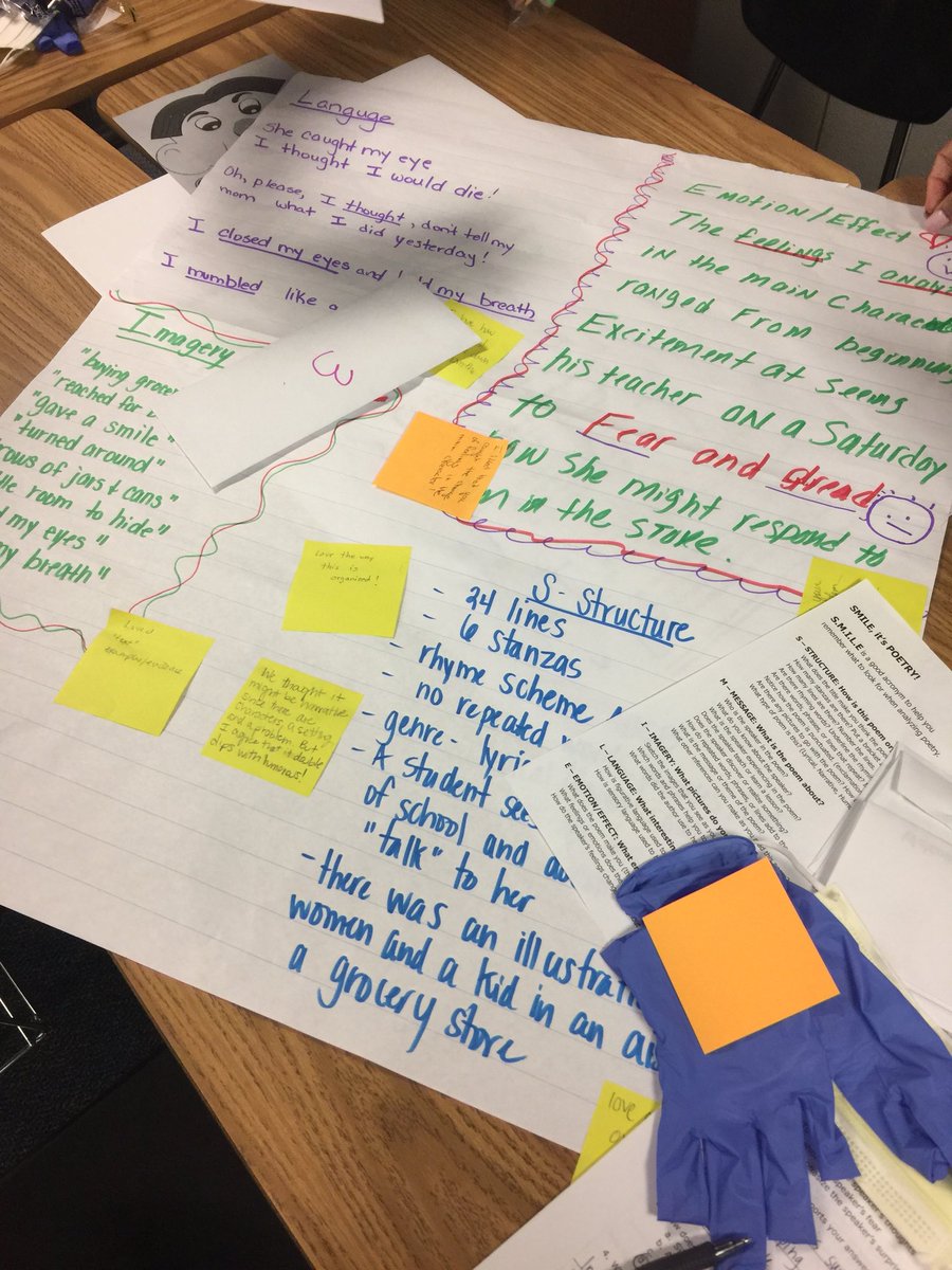aoconnorteacher's tweet photo. #misdemc2 Poetry Surgery! S.M.I.L.E. https://t.co/b99WaNJpGZ