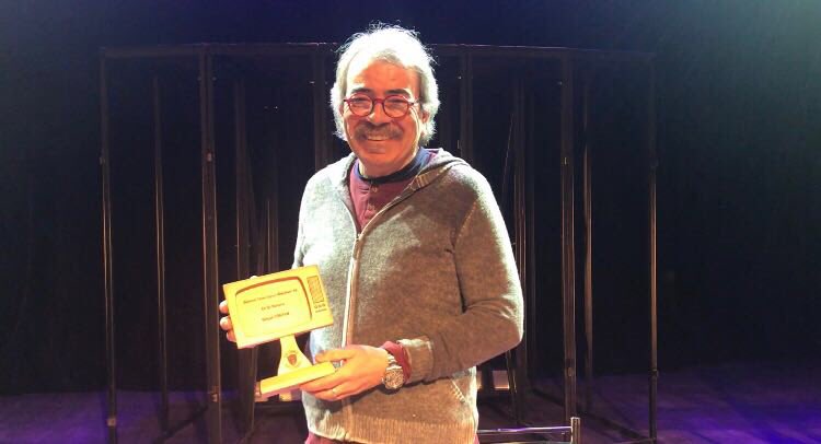 6. Bilkent Tv Ödülleri "En İyi Sunucu Ödülü" sahibi Selçuk Yöntem'e ödül takdiminden bir kare... Kendilerini tekrar kutlarız. #BilkentTvÖdülleri