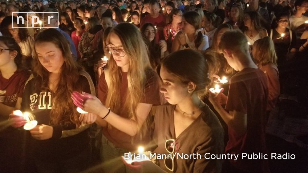 NPR's tweet photo. "Why is your right to own an AR-15 more important than a kid's right to feel safe?" 
 https://t.co/ka7KjpNAsF https://t.co/a3LhohvS8o