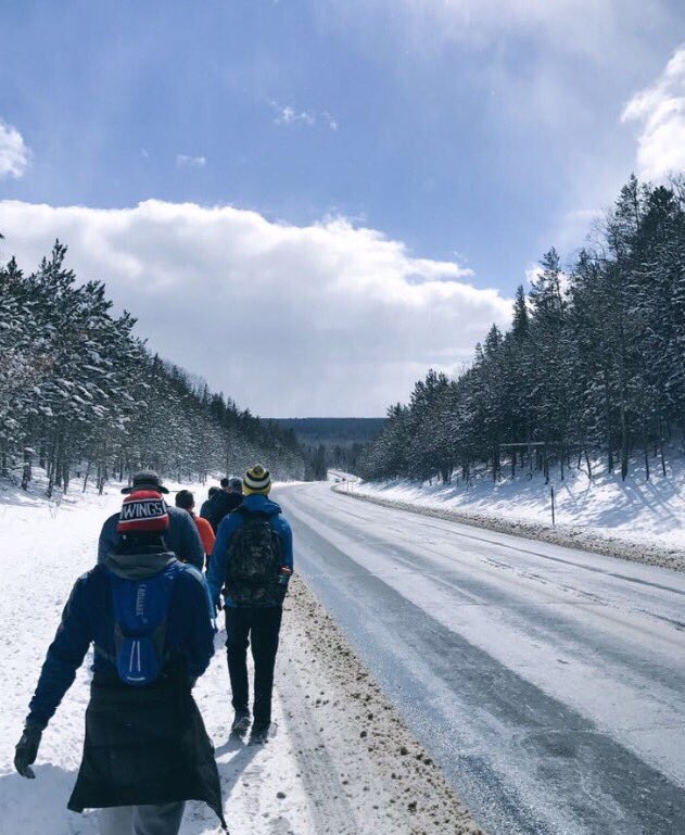 ali_dawsonn's tweet photo. HEY @wzzm13 ever heard of a GVSU fraternity raising $170,000+ in just 5 years by walking 160 miles in 8 days? 

No? 🤔

We have 😈@ATOWalksHard #TeamDZ #ATOWALKHARD #FightMS https://t.co/E6wZ2qbJdy