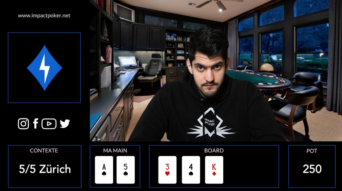 Impact_Poker's tweet photo. ♠️🔎 Nouvelle Hand Review d'un coup joué en cash game 5/5 à Zürich ! À voir sur Facebook et Youtube (LINK IN BIO) ! #poker #pokerlife #grinder #cashgame #handreview #impactpoker #entrepeneur #passion #youtube #video #vlog #breakdown #handanalysis #zurich #swisspoker #lifestyle https://t.co/EWJlJGjAVq