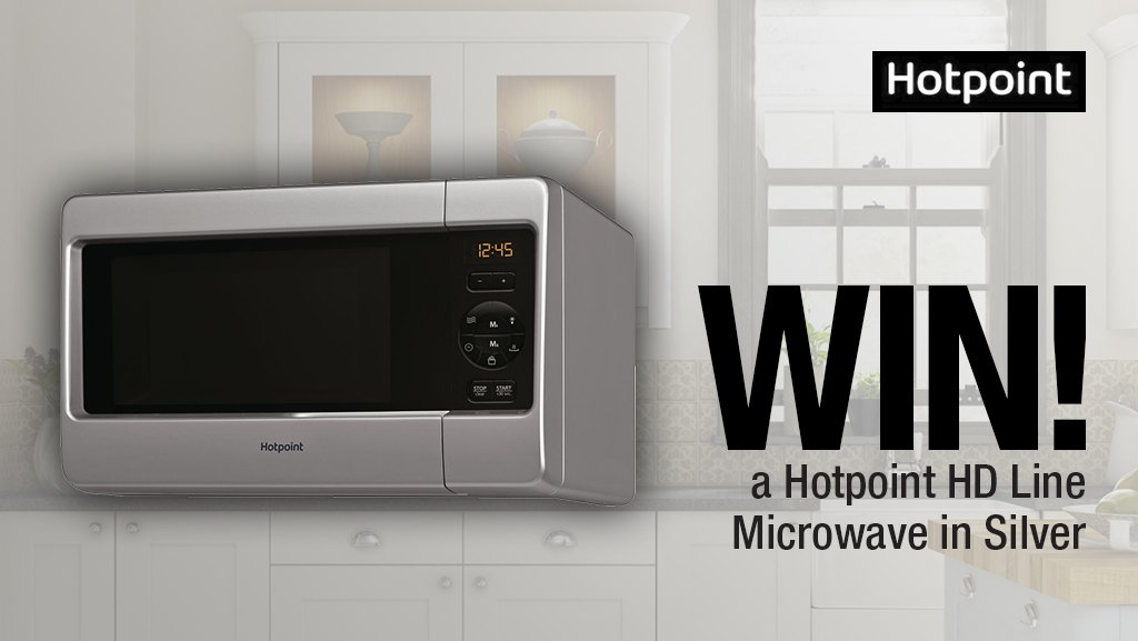 HughesDirect's tweet photo. Don't forget to enter our latest competition to #WIN a @HotpointUK HD Line Microwave in Silver!
Simply follow us @HughesDirect &amp; RT 🍀🎁 
Ends 21/02/18, Ts&amp;Cs apply - https://t.co/CnneDWTnDR https://t.co/WsrBrQ4CrE